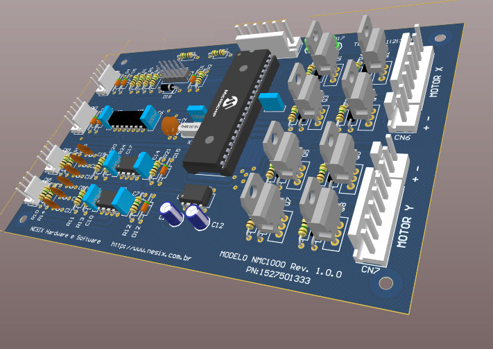 Placa de controle para acionamento de motores